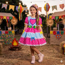 Vestido infantil Junino Natasha