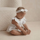 Local
Romper Bebê Menina - Laranja e Creme