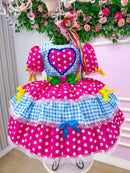 Vestido infantil Junino Natasha