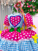 Vestido infantil Junino Natasha