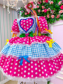 Vestido infantil Junino Natasha