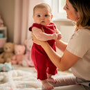 JARDINEIRA ROMPER MACACÃO DE TRICOT LUXO PARA MENINO E MENINA TAMANHO M