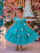 Vestido de luxo jardim pra festa e aniversario