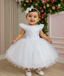 Vestido Marie Jardim Encantado Mel Branco