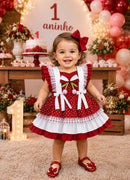 Vestido Luxo Infantil para Aniversário festa fotos