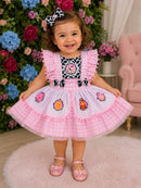 Romper/Vestido Princesa Belli Tematico Fazendinha