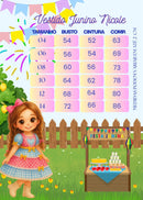 Vestido infantil Junino Natasha