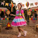Vestido infantil Junino Natasha