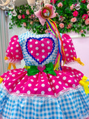 Vestido infantil Junino Natasha