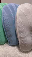 Almofada Para Amamentação De Tricot Trabalhada Luxo