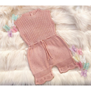 JARDINEIRA ROMPER MACACÃO DE TRICOT LUXO PARA MENINO E MENINA TAMANHO M