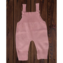 Jardineira Vira Pé Macacão de Tricot Trabalhado Luxo Para Bebê Menino e Menina