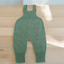 Jardineira Vira Pé Macacão de Tricot Trabalhado Luxo Para Bebê Menino e Menina