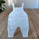 Jardineira Vira Pé Macacão de Tricot Trabalhado Luxo Para Bebê Menino e Menina
