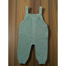 JARDINEIRA MACACÃO LONGO DE TRICOT TRABALHADO PONTO ARROZ PARA MENINO E MENINA
