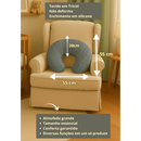 Almofada Para Amamentação De Tricot Trabalhada Luxo