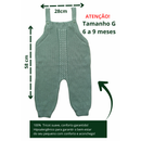 JARDINEIRA MACACÃO LONGO DE TRICOT TRABALHADO PONTO ARROZ PARA MENINO E MENINA