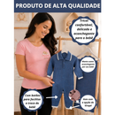 Saída Maternidade Tricot 2 Pçs Macacão E Manta 0 a 3 Meses Menino Menina Premium Antialérgico Recem Nascido Gola Social