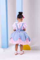 Vestido Tematicos Kids Fazendinha Salopete Jeans