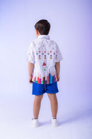 Conjunto Miss cherry Meninos - Lapis Aquarela Azul ABC