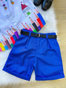 Conjunto Miss cherry Meninos - Lapis Aquarela Azul ABC