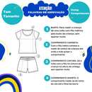 Conjunto Miss cherry Meninos - Lapis Aquarela Azul ABC