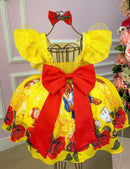 Vestido infantil  Princesa amarelo