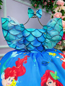Vestido Temáticos Kids Ariel - A Pequena Sereia