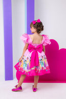 Vestido infantil Kids Princesas Rosa