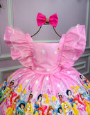 Vestido infantil Kids Princesas Rosa