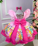 Vestido infantil Kids Princesas Rosa