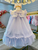 Vestido Infantil Branco Jardim Encantado Luxo