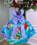Vestido Infantil Temáticos Luxo Ariel sereia