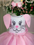 Vestido Marie Tematico Luxo Coelho/Coelhinho Pascoa