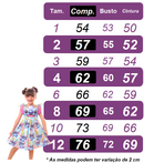 Vestido Infantil Lilo Stitch Pink e Azul Com Glitter Festas