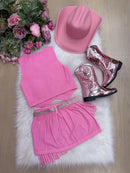 Conjunto Blogueirinha Boiadeira Maraisa Rosa