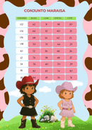 Conjunto Blogueirinha Boiadeira Maraisa Rosa