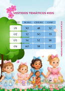 VESTIDO KIDS INFANTIL FESTA ANIVERSARIO EVENTOS DE LUXO