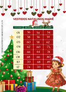 Vestido Marie Natalia Flores Vermelho - Natal festa aniversario