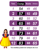 Vestido Infantil Branca de Neve Amarela Com Capa Festas