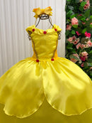 Fantasia Princesa Belli Princesa Amarela Longa