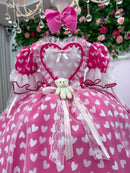 Vestido Marie Junino Luxo Ursinho do Sertão Pink