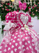 Vestido Marie Junino Luxo Ursinho do Sertão Pink