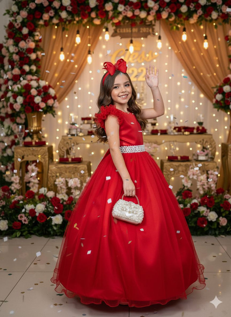 Vestido Marie Longo Amanda Vermelho