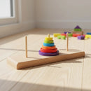 Torre de Hanoi Brinquedo educativo infantil em Madeira e EVA Pedagógico
