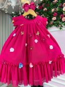 Vestido Vila Lele Jardim das Borboletas Baby Liz