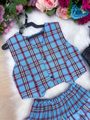 Conjunto Junino Miss Cherry Melissa Xadrez