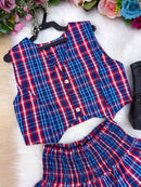 Conjunto Junino Miss Cherry Melissa Xadrez