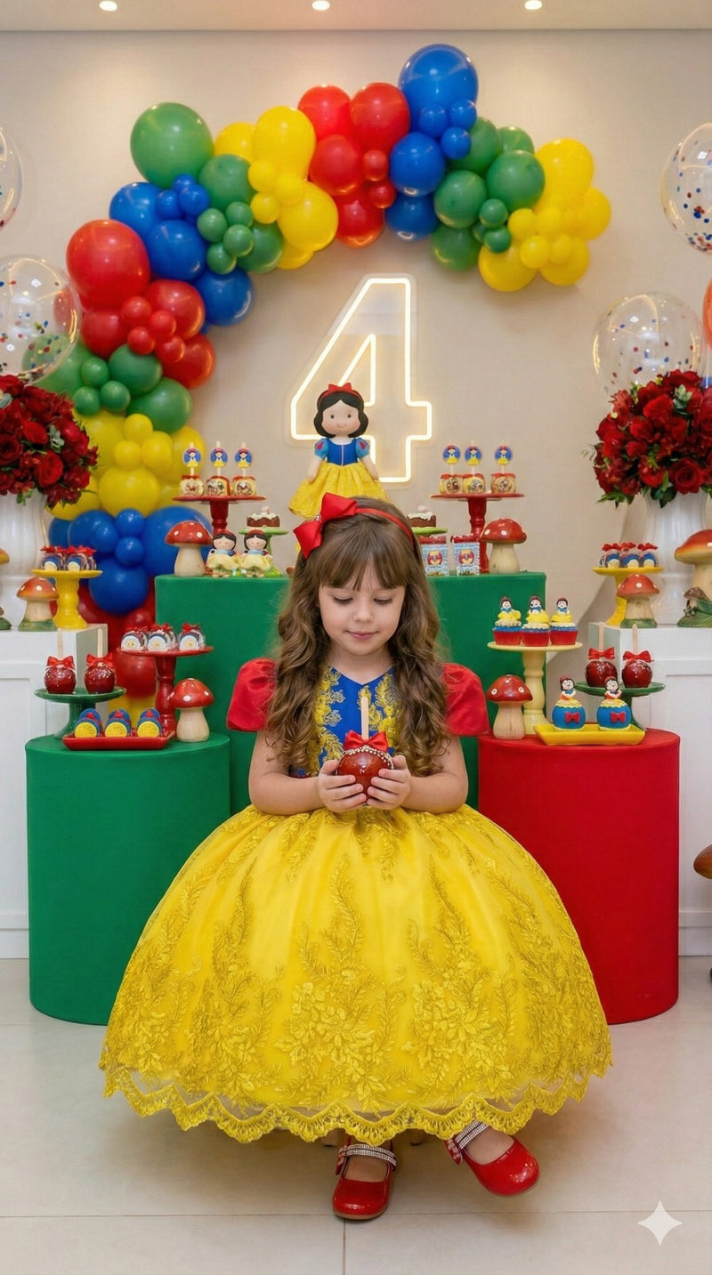 Vestido Marie Temático infantil kids