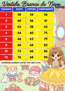 Vestido Marie Temático infantil kids